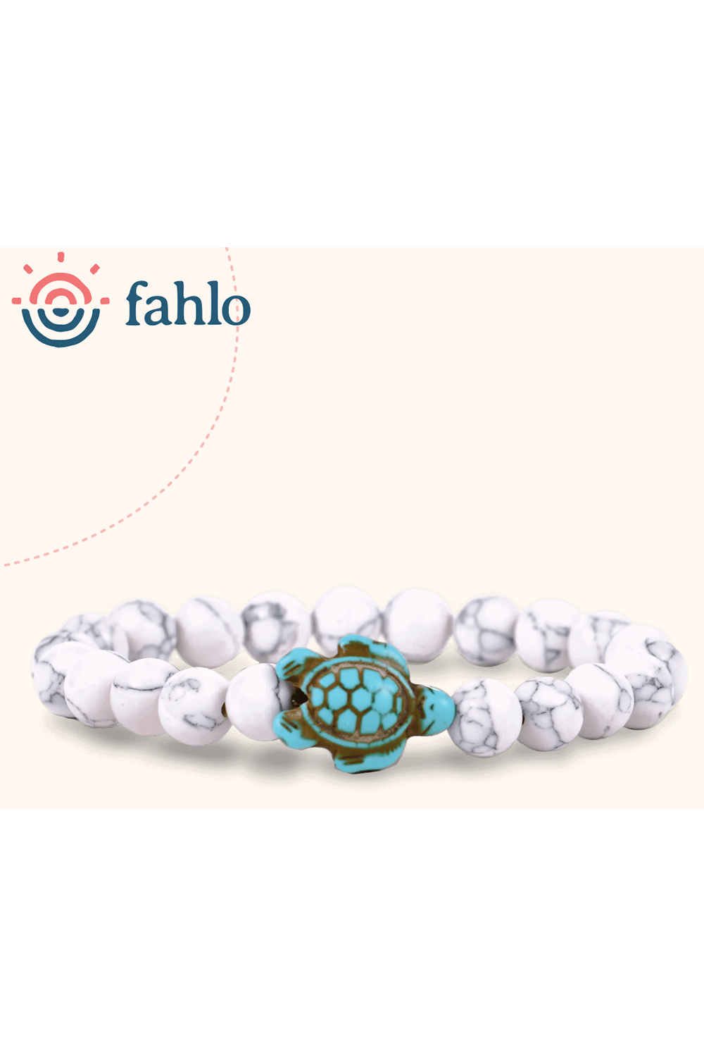 Fahlo Journey Bracelet - Howlite White