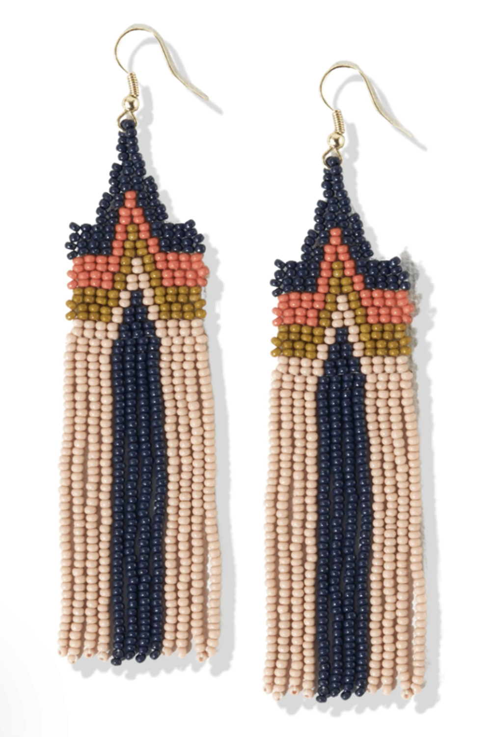 Danielle Peak Beaded Fringe Earring