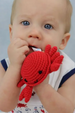 Petit Crochet Rattle - Crab Red