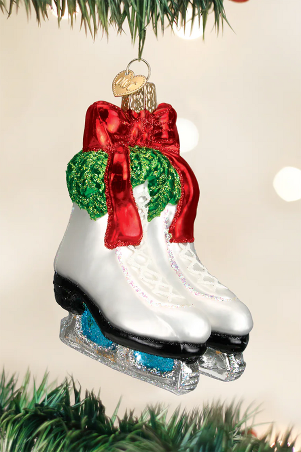 Glass Ornament - Holiday Skates