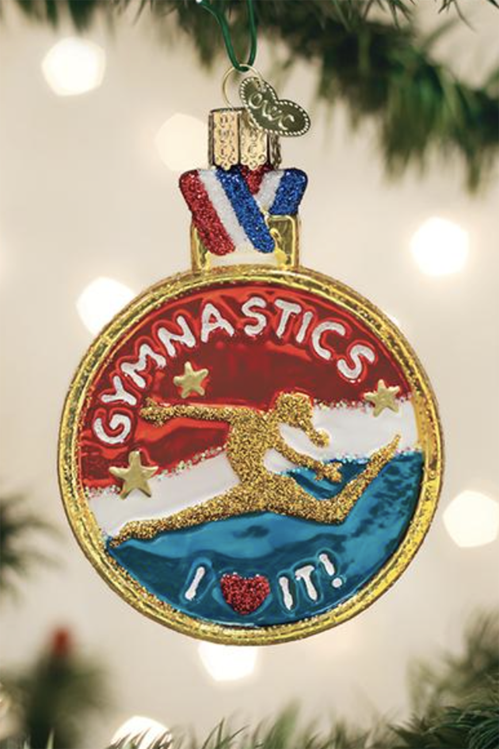 Glass Ornament - Gymnastics