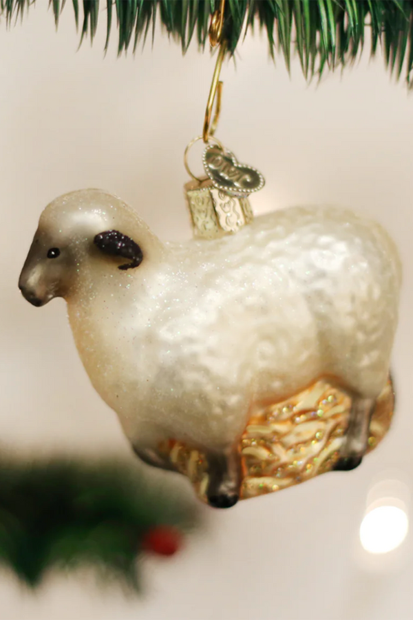 Glass Ornament - Sheep