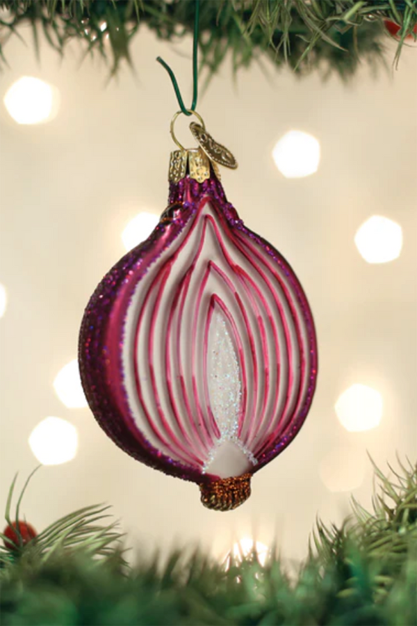 Glass Ornament - Red Onion