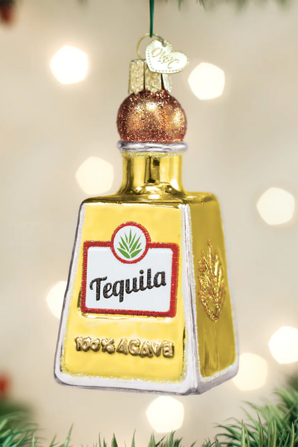 Glass Ornament - Tequila Bottle