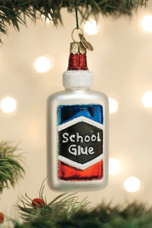 Glass Ornament - School Glue