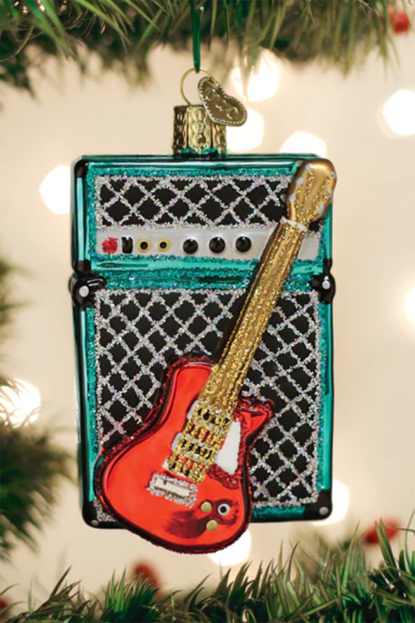 Glass Ornament - Guitar & Amp