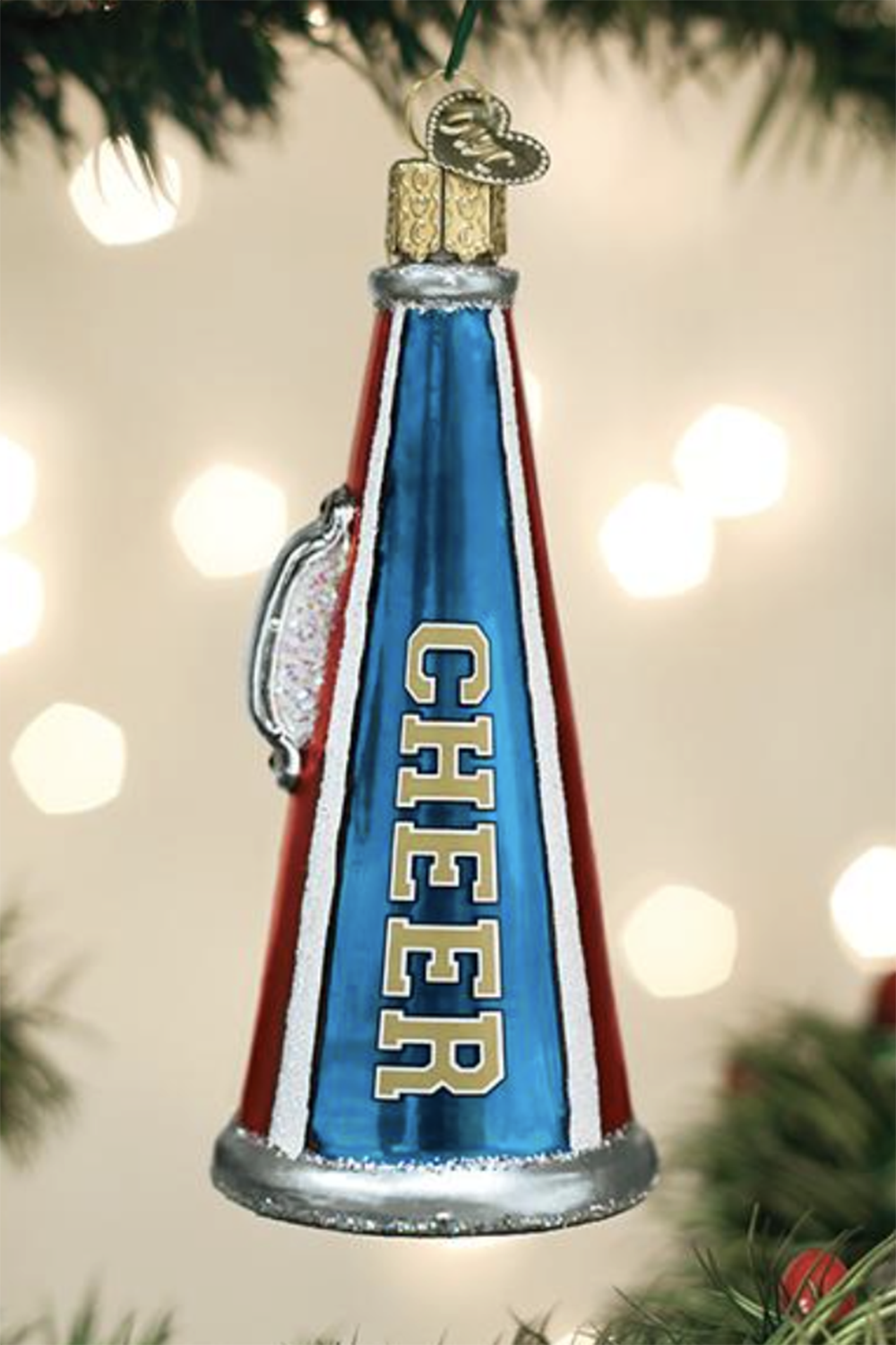 Glass Ornament - Cheer Megaphone