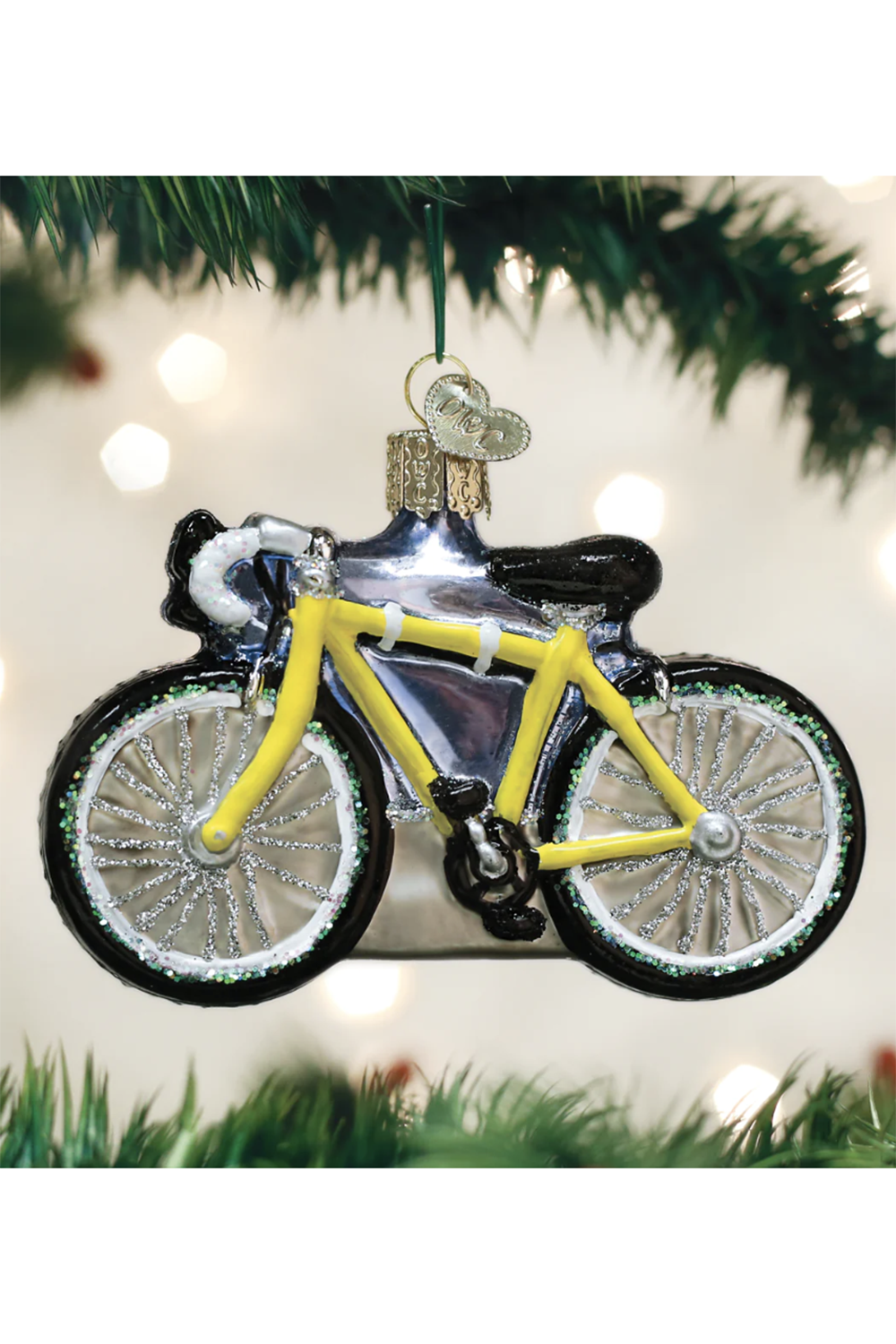 Glass Ornament - Road Bike