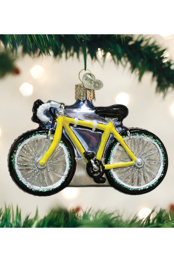 Glass Ornament - Road Bike