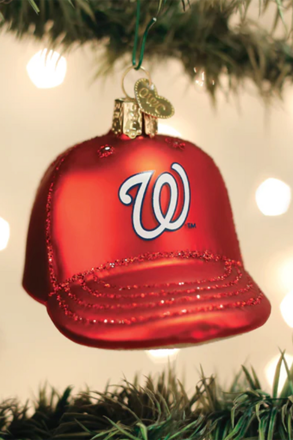 Glass Ornament - Washington, DC Nationals Baseball Cap