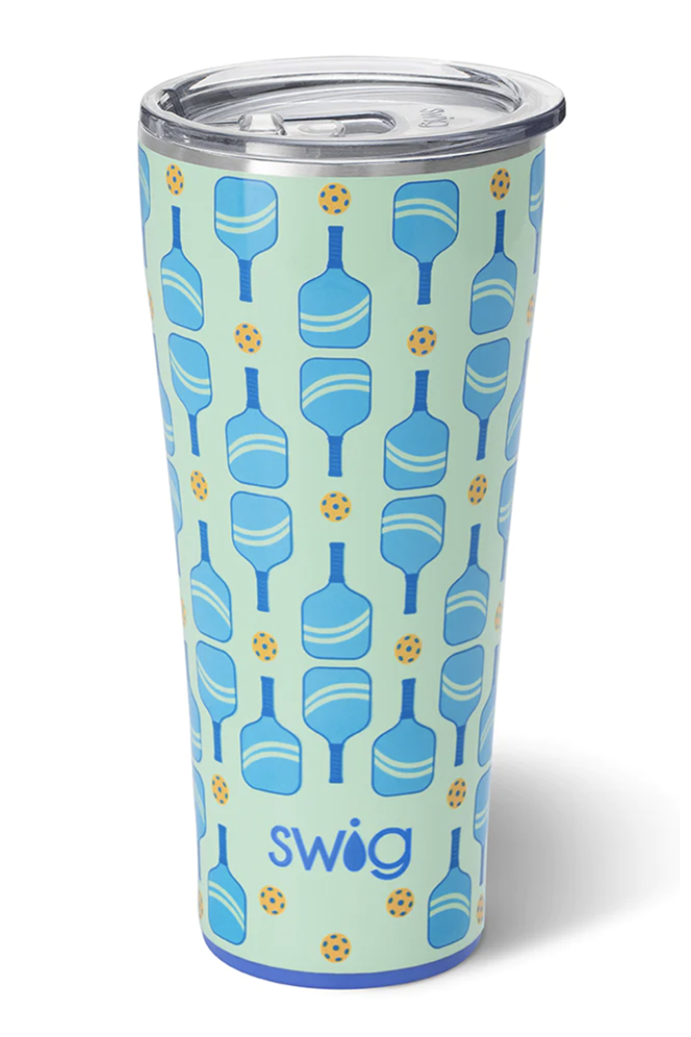 It's Swell - White - Pickleball Stainless Steel Wine Tumbler 12oz by Dizzy  Pickle