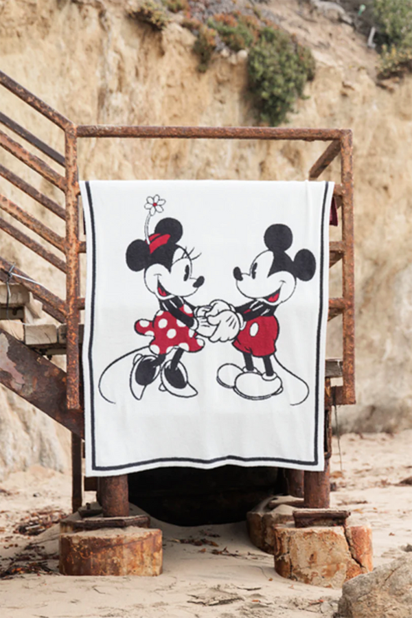 CozyChic Classic Disney Mickey & Minnie Throw Blanket