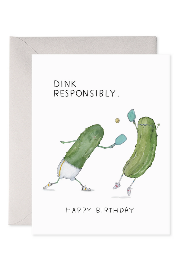 EFRAN Birthday Greeting Card - Pickleball
