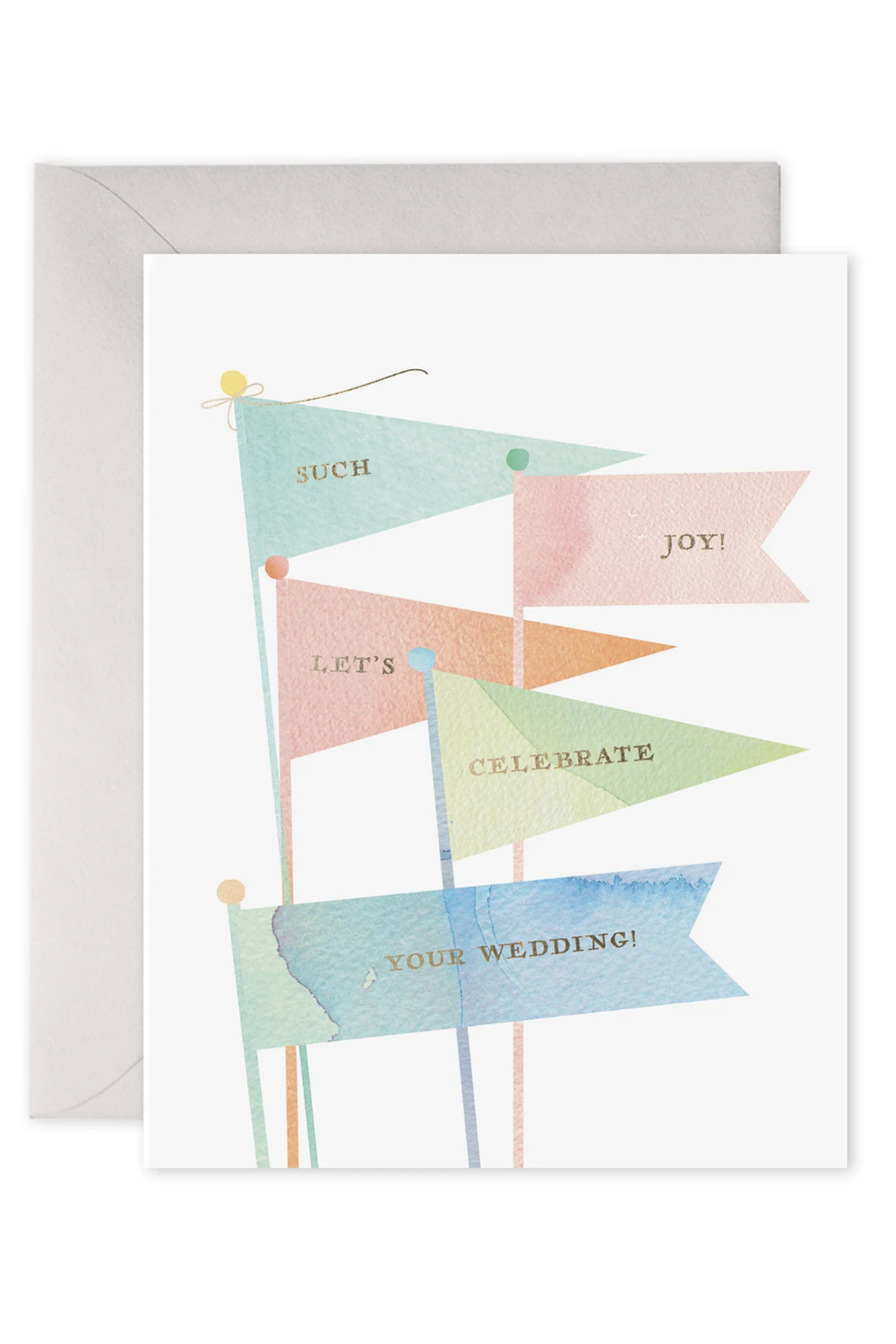 EFRAN Wedding Greeting Card - Wedding Flags