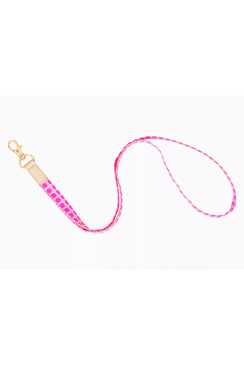 Lilly Lanyard - Havana Pink Caning