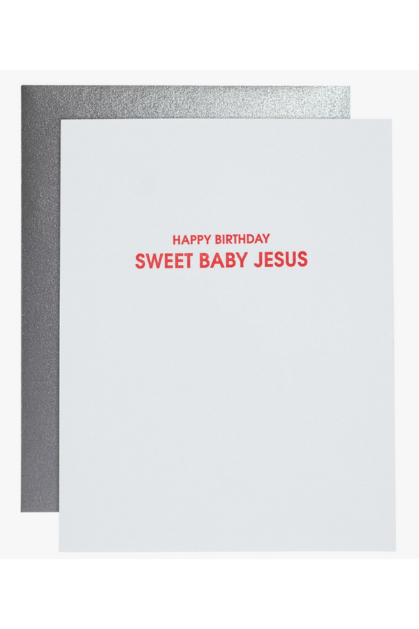 CG Letterpress Greeting Card - Sweet Baby Jesus