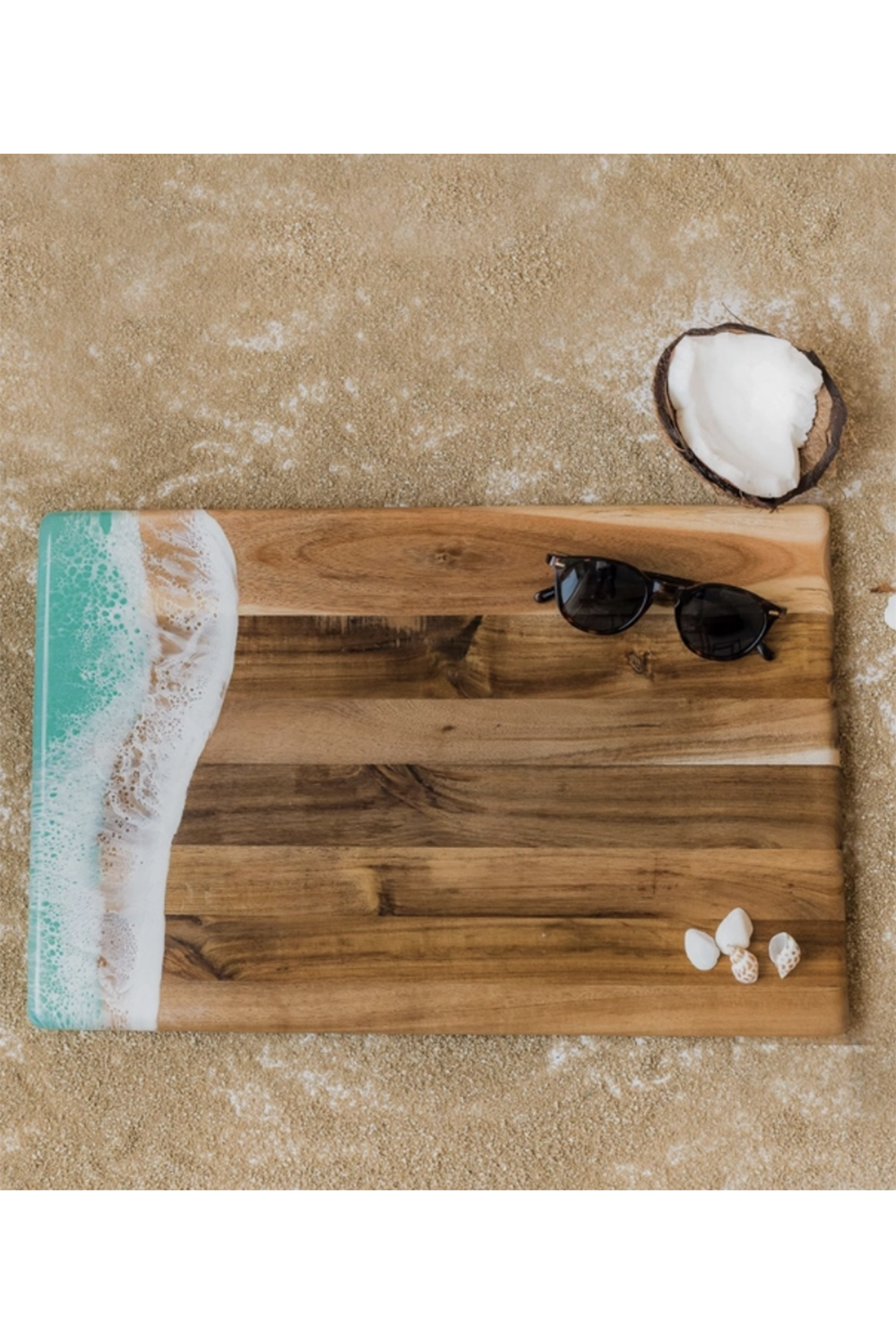 Lynnie Cheeseboard - 12x18" Acacia Caribbean Blue