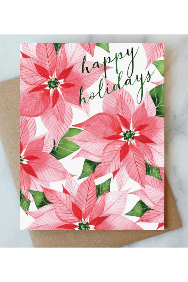 AJD Holiday Card - Poinsettia