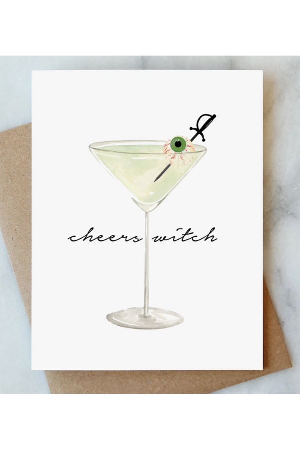 AJD Halloween Card - Eyeball Martini