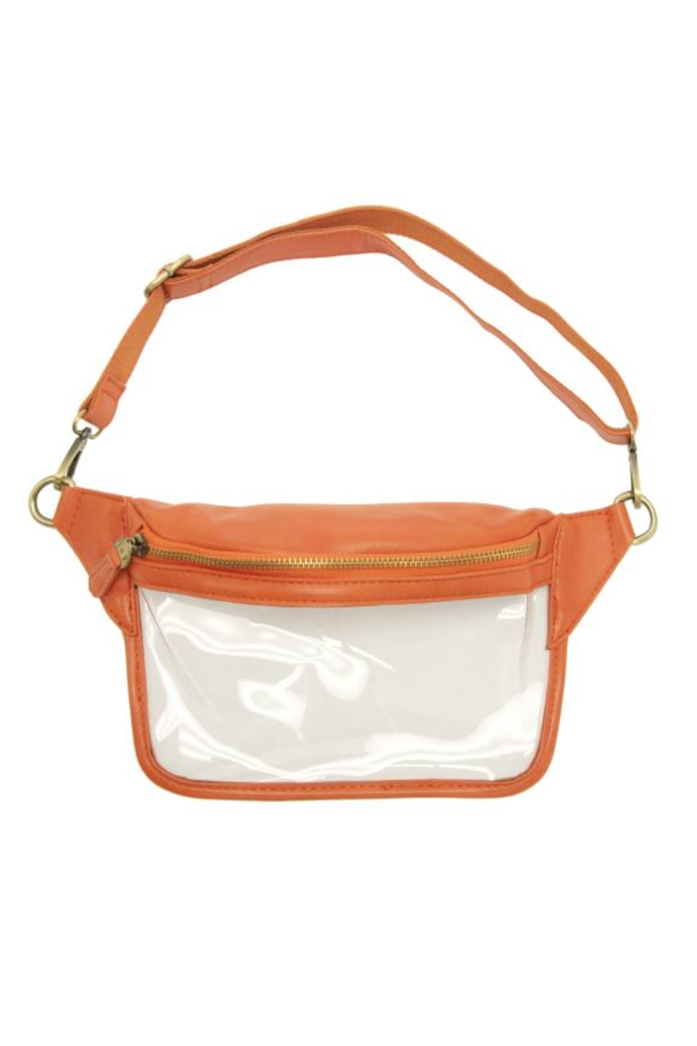Joy Sylvie Belt Bag - Clear + Orange
