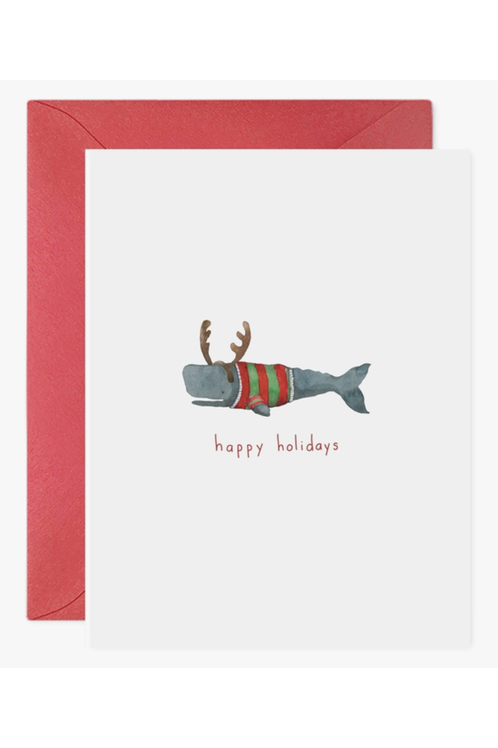 EFRAN Holiday Greeting Card - Christmas Whale