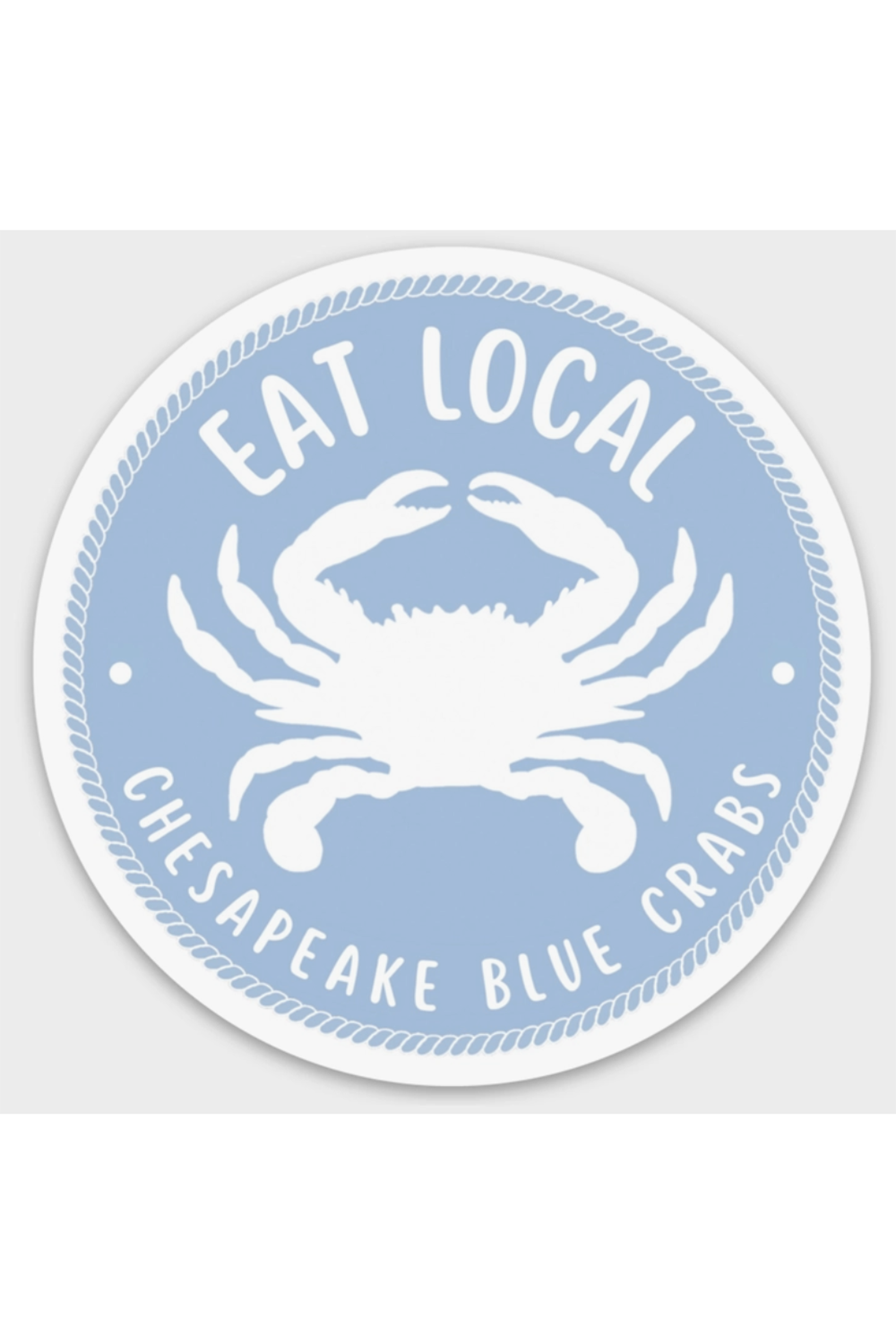 Trendy Sticker - Eat Local Blue Crabs