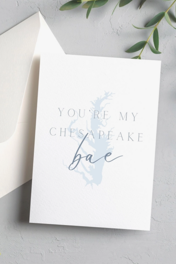 Charm Greeting Card - Chesapeake Bae