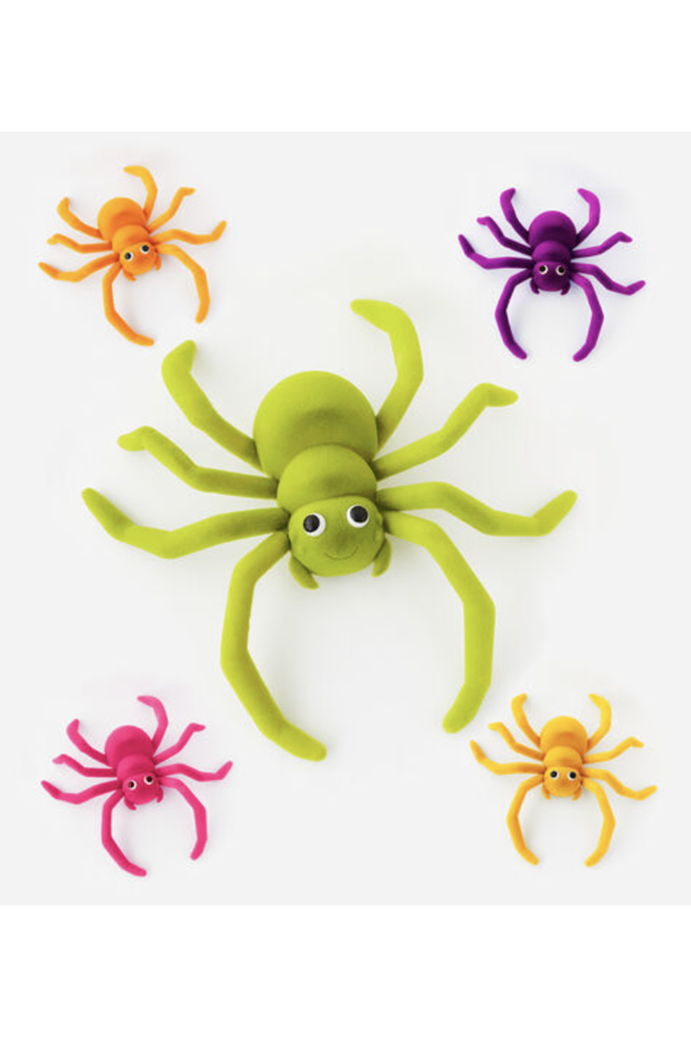 Flocked Giant Spider Figure