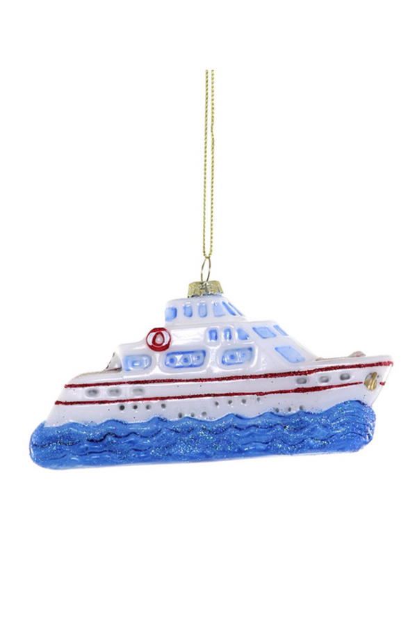 Glass Ornament - Yacht