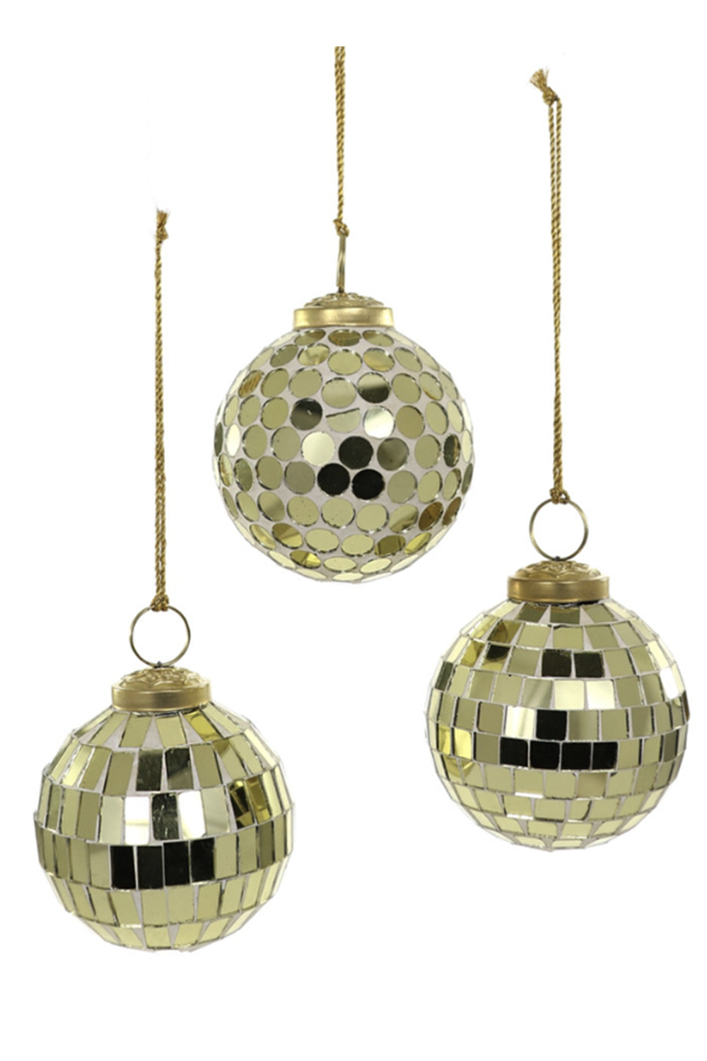 Funky Ornament - Disco Ball Cream