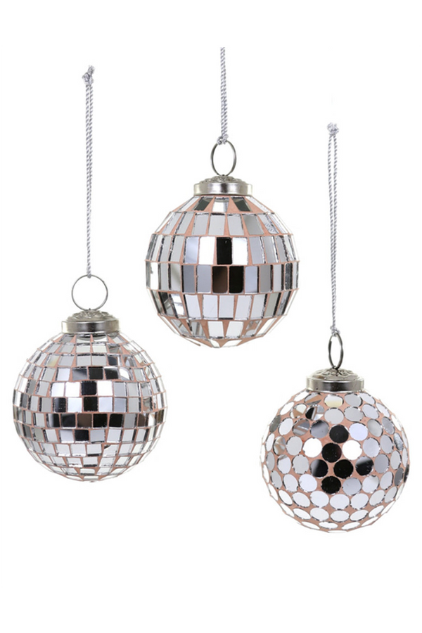 Funky Ornament - Disco Ball Pink