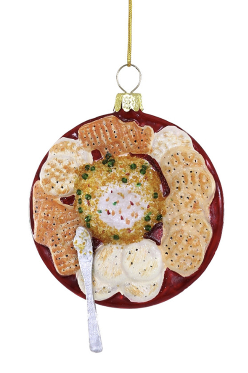 Glass Ornament - Holiday Cheese Ball