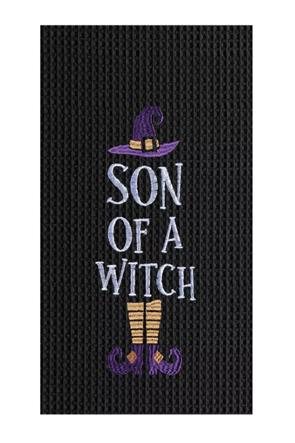 Halloween Waffle Kitchen Towel - Son of a Witch