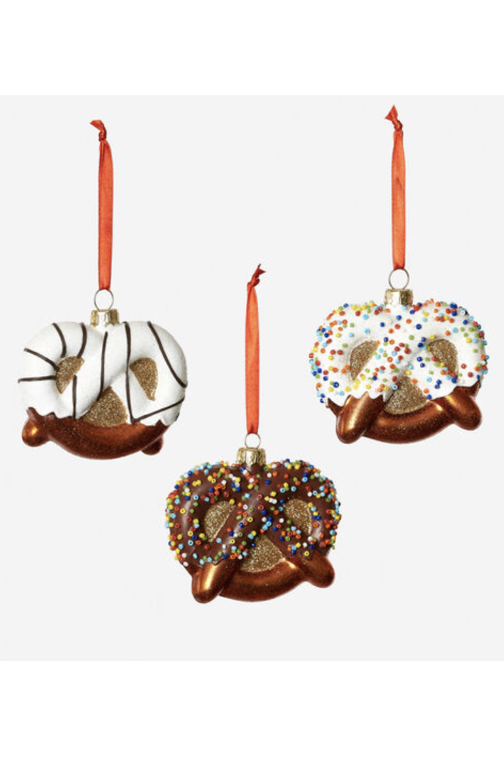 Glass Ornament - Covered Pretzel