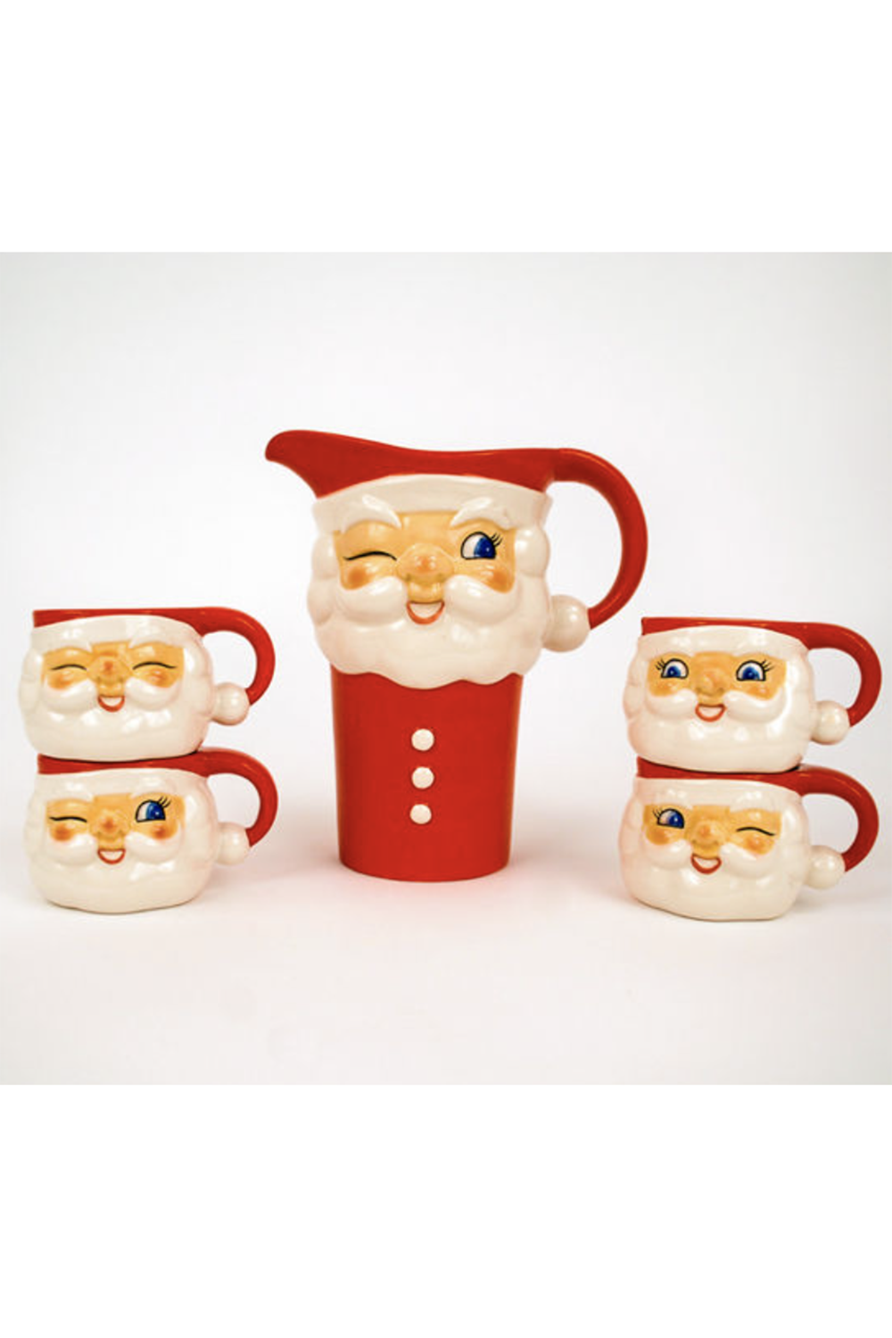 Santa Pitcher + Cups Set