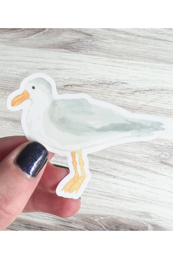 Trendy Sticker - Drawn Seagull