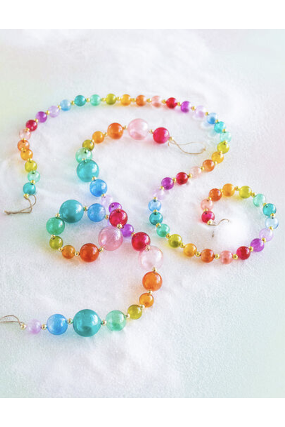 Glass Rainbow Ball Garland