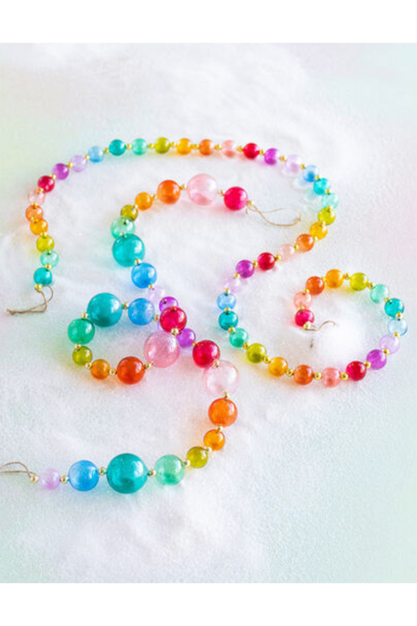 Glass Rainbow Ball Garland