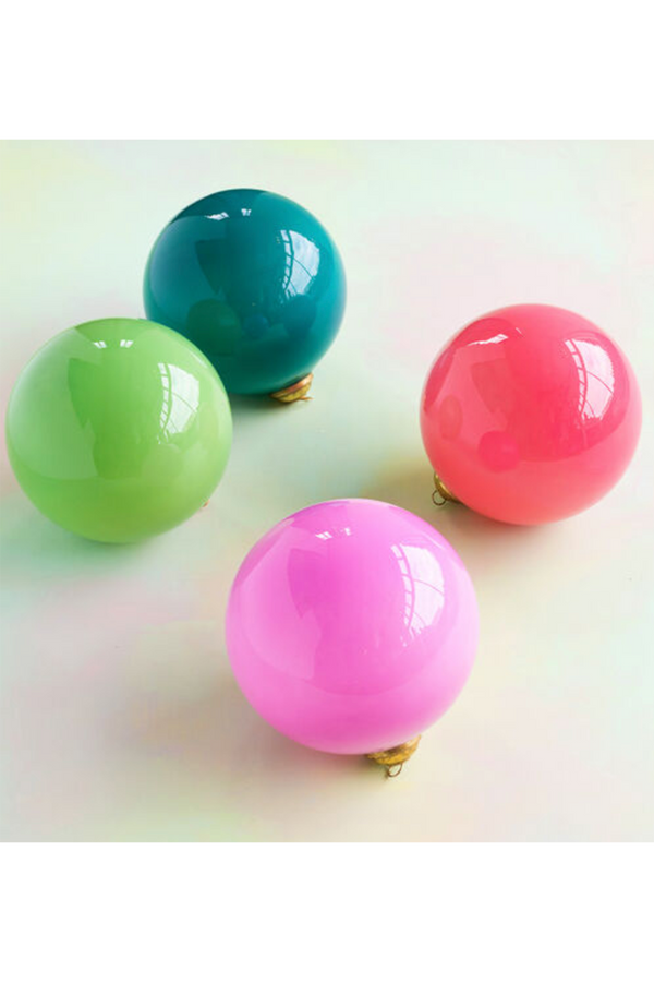 SIDEWALK SALE ITEM - Glass Ornament - Assorted Sugar Plum Ball 12"