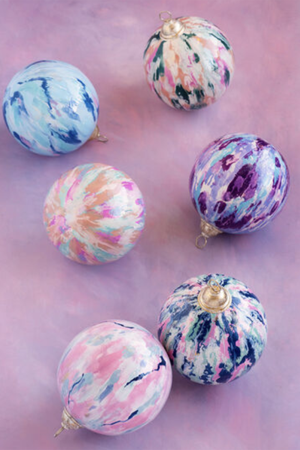 Glass Ornament - Sweet & Swirly Kugel Ball