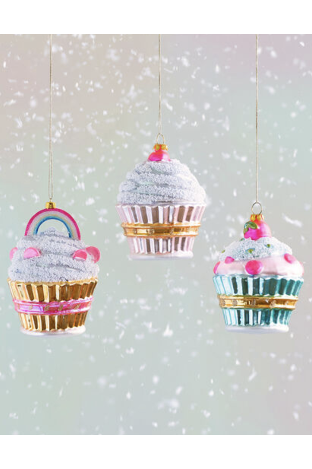 Glass Ornament - Fancy Bakery Cupcake