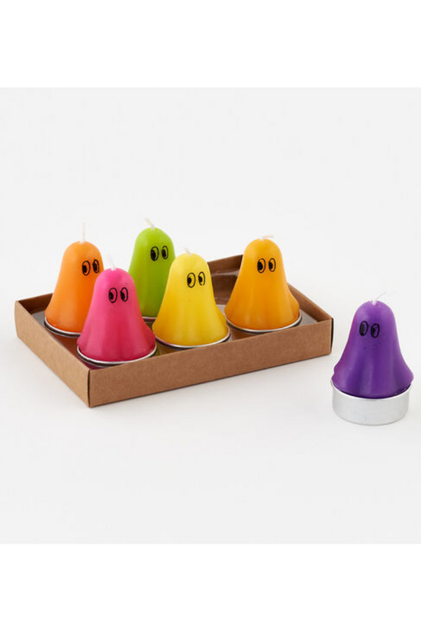 Ghost Tealights Set - Colorful