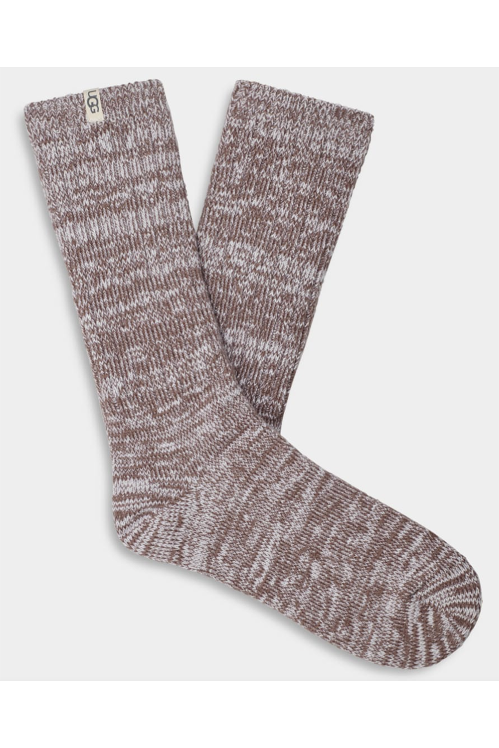 Rib Knit Slouchy Crew Sock - Allspice