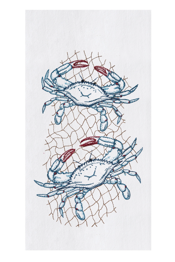 Flour Sack Towel - Crab Net