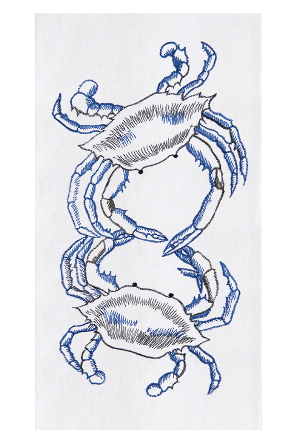 Flour Sack Towel - Two Blue Crabs