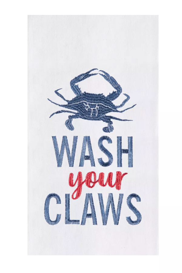 Flour Sack Kitchen Towel - Wash Your Claws