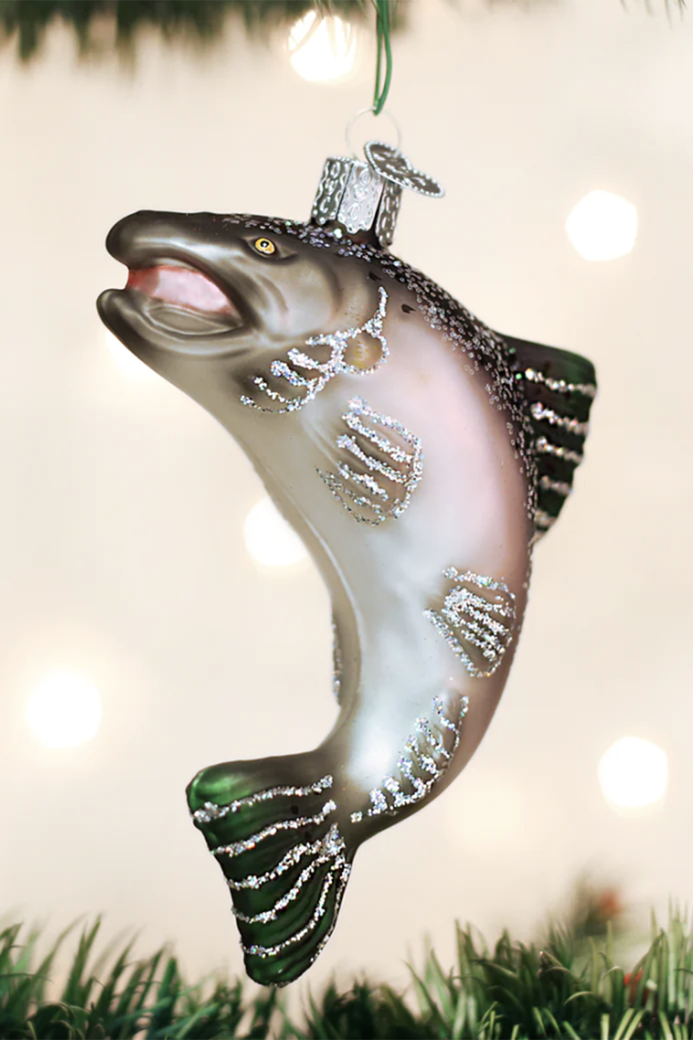 Glass Ornament - King Salmon