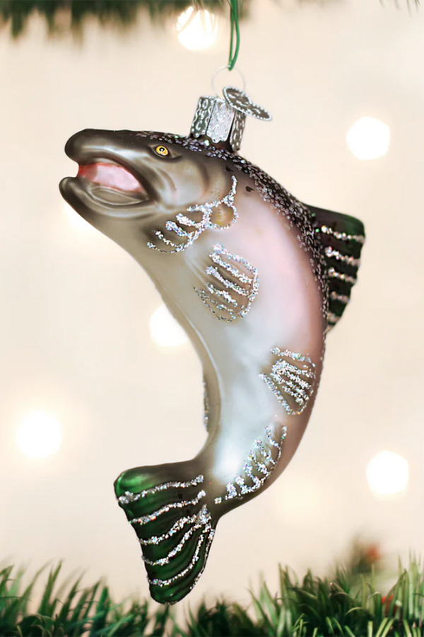 Glass Ornament - King Salmon