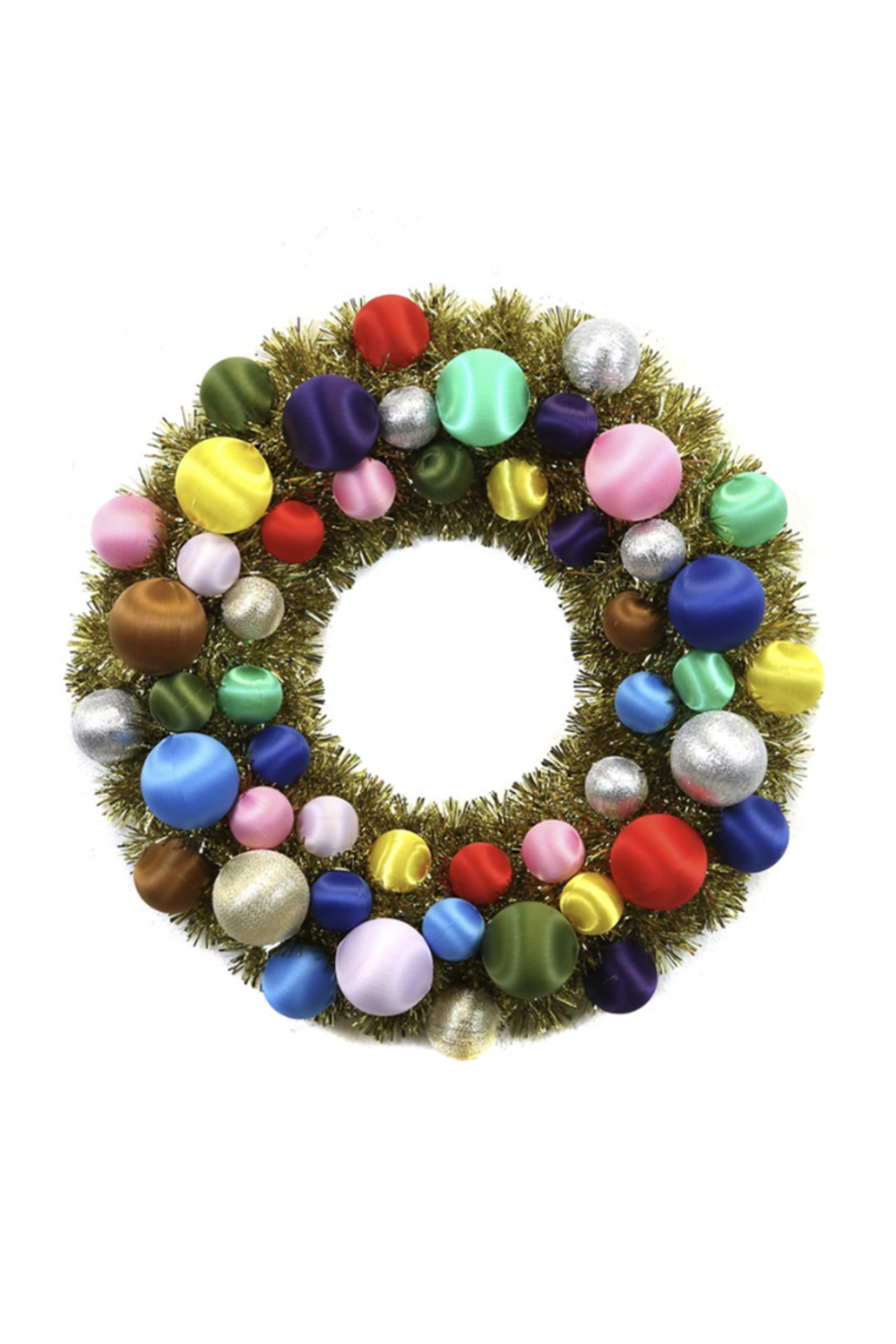 Satin Ball Wreath