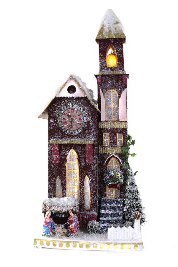 Whimsical Village House - Bell Tower Church